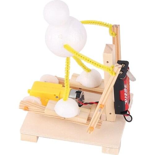 Diy technology small production small invention electric step elliptical machine education hands-on assembly model