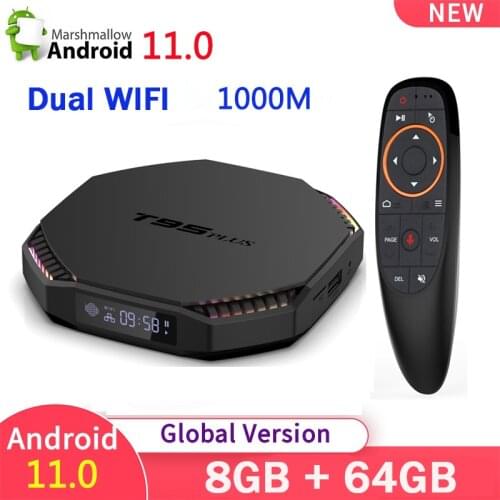 T95 PLUS RK3566 Smart TV Box Android 11 4GB 32GB 8GB 64GB 2.4G 5G Wifi 8K 4K Voice Google Play TV Box Android Box Media player