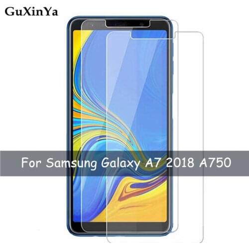 2pcs Tempered Glass sFor Samsung Galaxy A7 2018 Screen Protector Glass For Samsung A7 2018 9H Anti-scratch Glass A750 Phone Film
