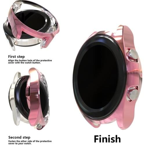 Screen Protection Watch Case for Samsung Galaxy Watch 3 45mm 41MM Soft Ultra-Thin Tpu clear Protector Cover frame Plating Cases
