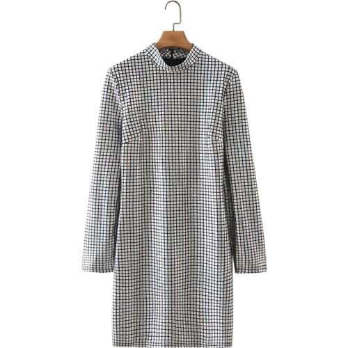 Модные платья в клетку ZXQJ China At AliExpress