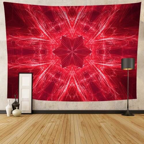 Aesthetic Anime Tapestry Wall Hanging Mandala Printed Thin Wall Tapestry Home Bedroom Decoration 0.75*1/1.3*1.5/1.5*2m 1pc