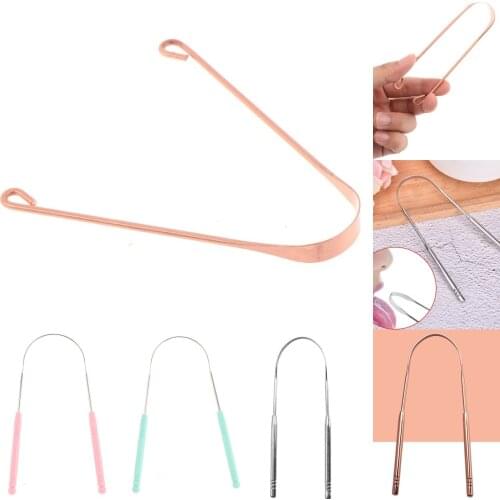 1PCS Tongue Scraper Cleaner Fresh Breath Cleaning Coated Tongue Toothbrush Oral Hygiene Care Tools