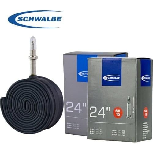 Schwalbe 24Inch Bike Tubes 24'' MTB Road BicycleUltralight Inner Tires SV/AV Valves Cycling Inner Tyre Replacement Parts