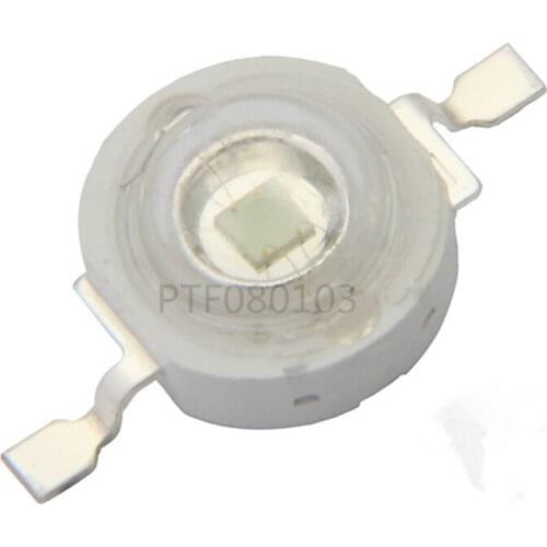 50pcs Freeshipping! 3W 395NM UV LED /Ultra Violet High Power LED Bead Emitter 395-400NM led 3w chip uv led diode