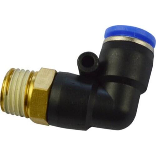 Free shipping 1Pcs 1/8" PT Thread to 10mm Push In Fitting Quick Connector PL10-01