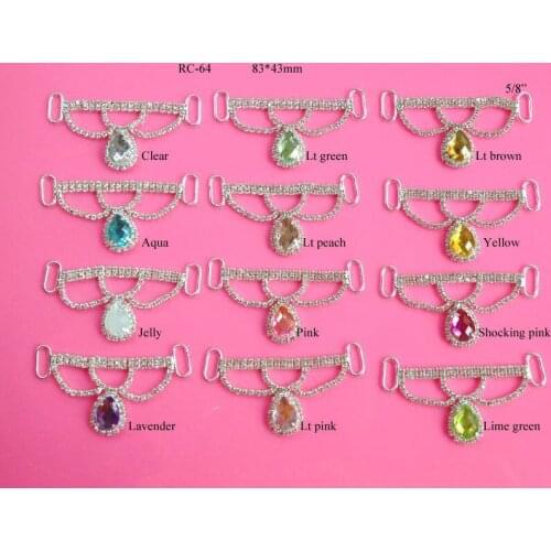 Free shipping princess clear rhinestone connector 10PCS(RC-64)