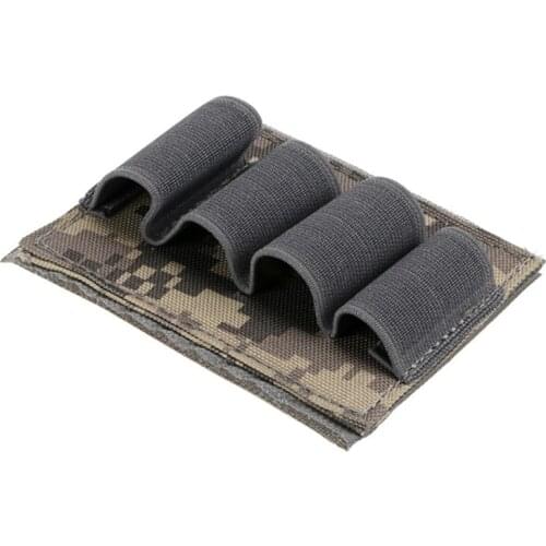 800D Bullet Pouch Paintball Buttstock Hand Gun Ammo Pouch Carrier Tactical Hunting Rifle 4 Shells Cartridge Holder