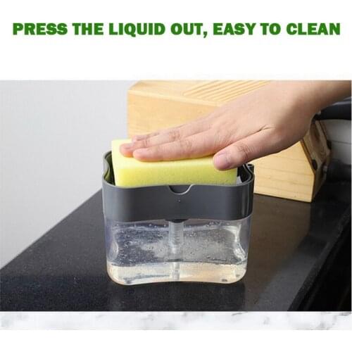 Soap dispenser press kitchen sink detergent household brush pot press kitchen soap dispenser pump kitchen cleaning tools
