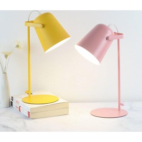 Living Room European Minimalist Nordic Bedroom Night Stand Bedside Home Decor LED E27 Modern Hotel Table Lamp