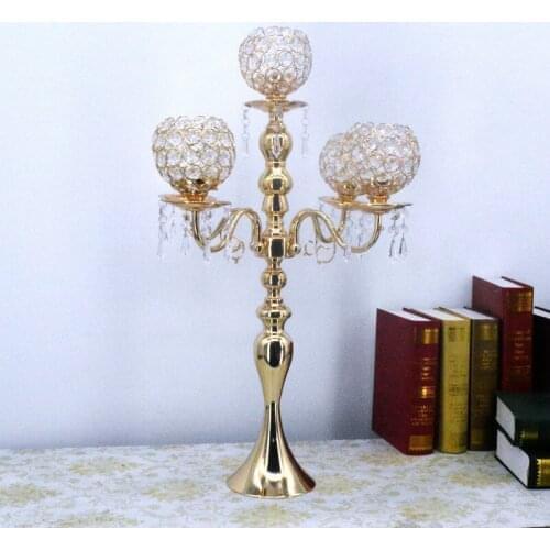 Hot Crystal Candle holders Wedding Candelabra Table Center 10 pcs