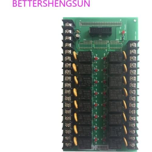 Data acquisition card PS002 terminal board for driving high-power relays or AC contactors