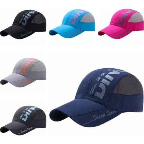 6 Colors Summer Men Printed Letter Cap Quick Dry Mesh Baseball Hat Men Fishing Caps Bones Snapback Sport Climbing Cap
