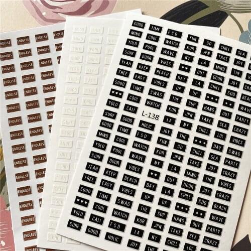 L-666-888 English Alphabet Words Letter 3D Back glue Nail decal Nail sticker Nail decoration Nail art Nail tool Nail ornament