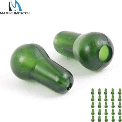 Maximumcatch Carp Fishing 25pc Round Head Buffer Beads Soft Rubber for Carp Terminal Tackle Accessory