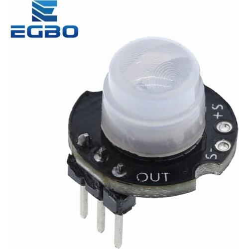 MH-SR602 MINI Motion Sensor Detector Module Pyroelectric Infrared PIR kit sensory switch Bracket for arduino Diy With lens