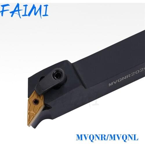 MVQNR2020K16 Cylindrical Turning Tool 117.5 Degree Carbide Inserts External Tunrning Tools Cutting Bar MVQNL2020K16 Lathe Tool