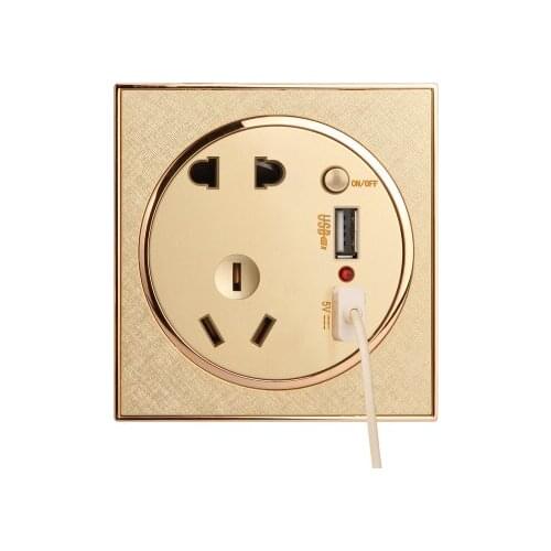 Usb wall socket Plug Socket Power Outlet Panel Dual USB Port Outlet Panel Dual usb wall socket