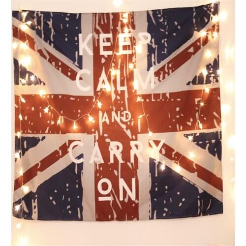 The Union Flag Wall Tapestry Vintage British Style Macrame Wall Hanging New Year Decoration Wall Carpet Drop Ship