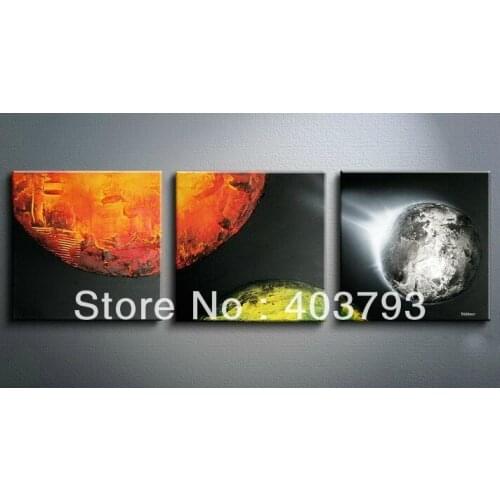 New !! Large Modern Abstract Art Oil Painting Wall Deco abstract painting Sun meteorites free shipping