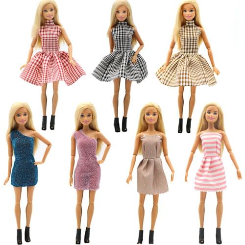 For Barbie doll Clothes 15styles Handmade Fashion Outfit Daily Casual Wear Blouse dress Skirt 29cm Dolls girls Accessories Gift