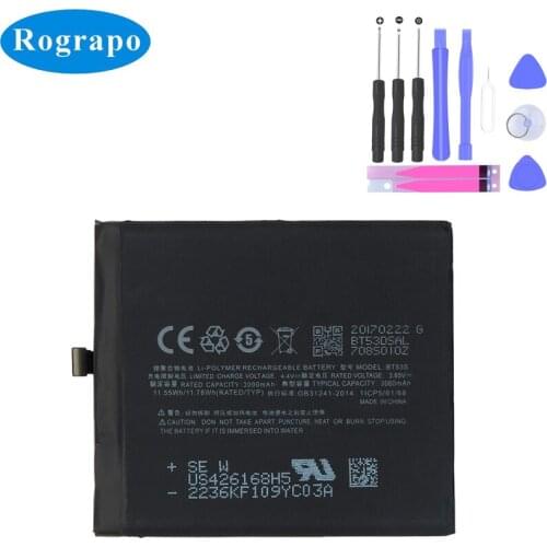 Original 3060mAh BT53S Replacement Battery For Meizu Pro 6S Pro6S M570Q-S Pro 6 Smartphone Batterie Accumulator Mobile Phone