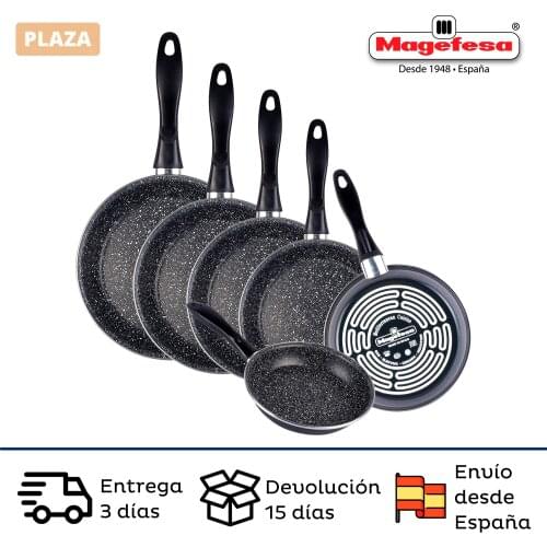 Vitrified enameled steel MAGEFESA anti-stick, stepper, wok and paellera suitable for induction and dishwasher