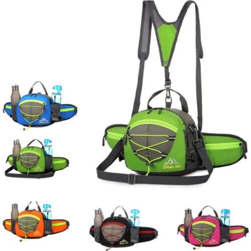 Single And Double Shoulder Outdoor Backpack Riding Waist Bag Mountaineering Waterproof Multifunctional Sports Diagonal Bag