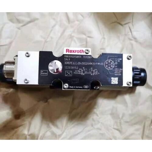 Rexroth Proportional valve MNR:R900958859 3DREPE 6 C-21=25EG24N9K31/F1M=00 3DREPE6C-2X=25EG24N9K31/F1M=00 Made in Germany