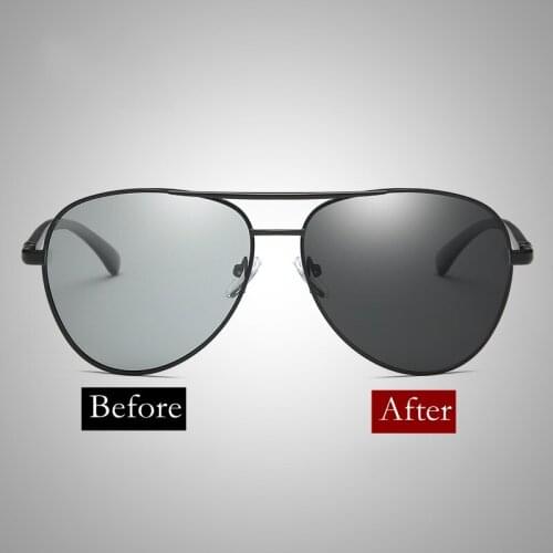 2018 TAC Polarized Photochromic Sunglasses Driver Rider Chameleon Change color Glasses Men Women Sun Glasses Retro Vintage