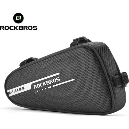 ROCKBROS 1.2L Cycling Bag Side Pockets MTB Road Bicycle Bag Frame Front Bike Tube Triangle Bag Bicycle Repair Tool Pannier