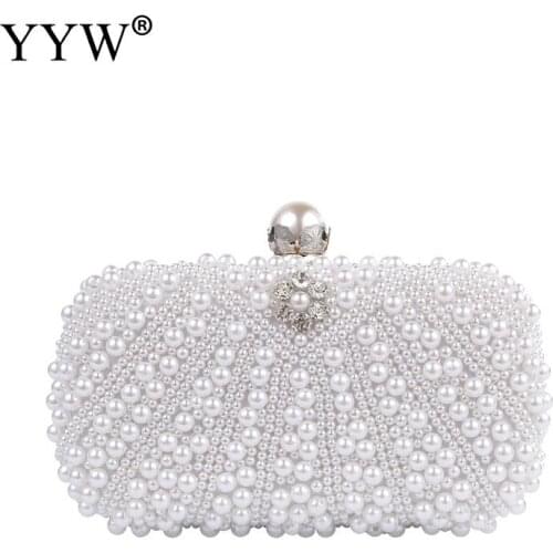 White Evening Clutch Bag Women Luxury Purse Bags Wedding Elegant Handbags Elegant Wedding Bag With Stone Designer Pochette Femme