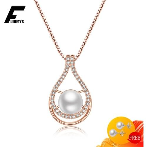 Bali Jelry Pearl Necklace 925 Silver Jewelry Zircon Gemstone Pendant for Women Jewelry Accessories Wedding Engagement Wholesale