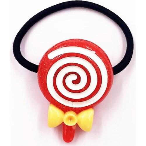 1PCS Sweet Candy Hair Rope For Baby Girls Hair Accessories Cute Rubber Bands Headwear Elastic Hair Bands Kids Party Gift