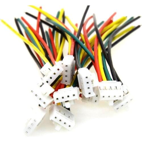 100pcs Boutique 4P Single Head Terminal Cable Connecting Line Single Head Wiring Harness A Set of 10 Pieces