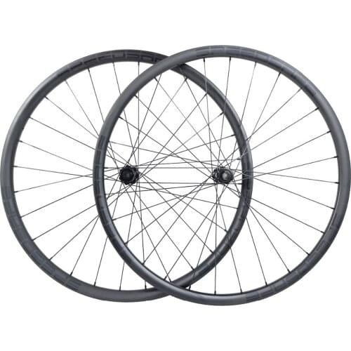1280g carbon BOOST wheelset 29er MTB XC 30mm asymmetric 22mm deep 29inch clincher tubeless straight pull wheels 110mm 148mm