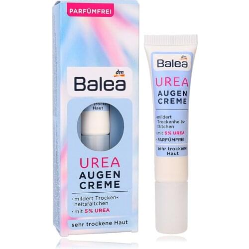 2PCS Germany Balea 5% Urea Moisturizing Eye Contour Cream for Very Dry Lines Reduce Dryness Wrinkle Anti-Aging Dark Circle