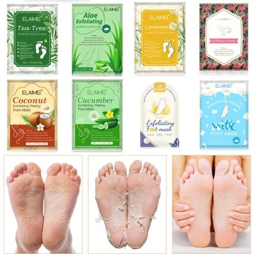 2pcs/bag Exfoliating Foot Mask Socks For Pedicure Socks For Feet Peeling Foot Mask Health Care Skin Care Feet Dead Skin Removal