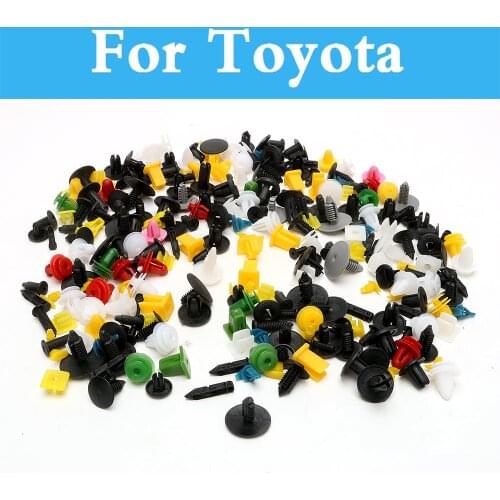 200pcs Car Cable Mount Clamp Clip Plastic Auto Fastener Wire Tie For Toyota Yaris Highlander Verossa Vios Vitz Will Cypha Windom