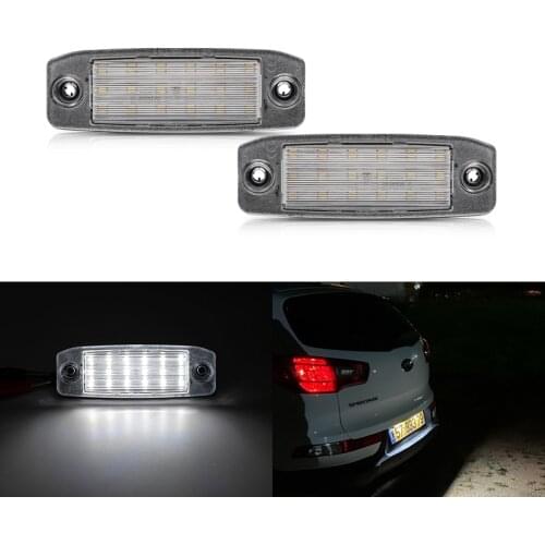 2x Fits For Kia Sportage 2011 2012 2013 2014 2015 2016 SMD White Canbus Led License Plate Lights Lamps