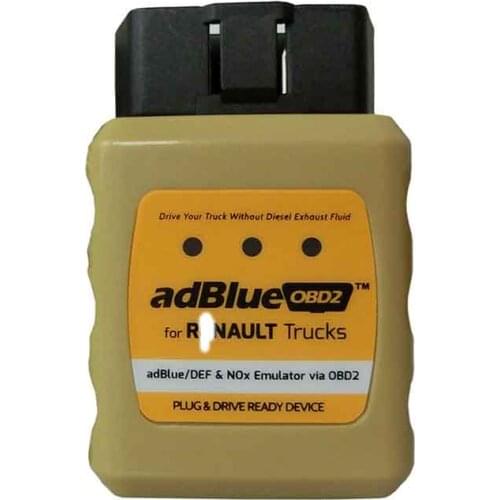Adblueobd2 OBD2 R-enault Truck Adblue/DEF Nox Emulator via OBD 2 ii Diagnostic Interface For ADBLUER-ENAU Support EURO4/5/6