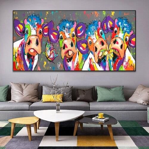 Abstract Watercolour Animal Art Painting On Nordic Decor Posters And Prints Canvas Wall Pictures For Living Room