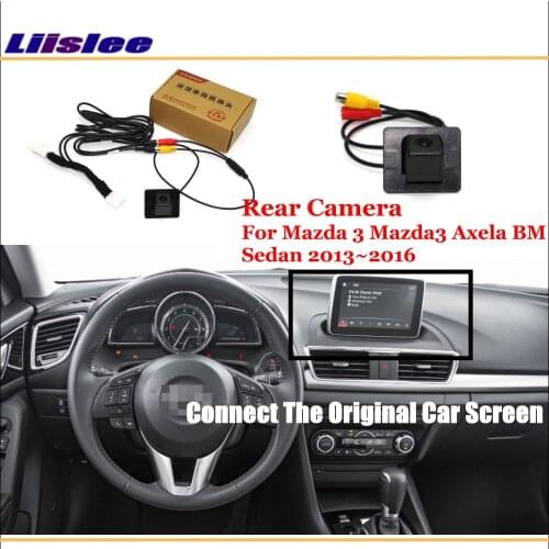 Car Rear View Reverse Camera For Mazda 3 Axela BM Sedan 2013 2014 2015 2016 Original Screen Compatible Parking Accessories CAM