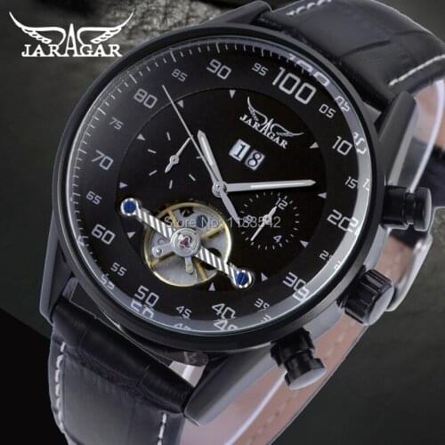 Forsining Mens Wtch Famous Brand Jargar Automatic Watches Men Business Style Men Watch Free Shipping JAG16556M3B2