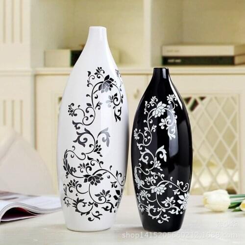 Jingdezhen ceramics crafts modern minimalist living room TV cabinet Wine creative home decorations Vases