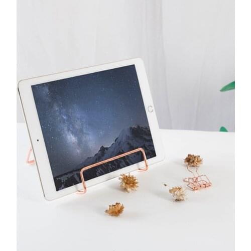Rose Gold Letter Holder Picture Frame Stand Book Shelf Storage Rack Book Display Stand Decorative Desk Accessories & Organizer