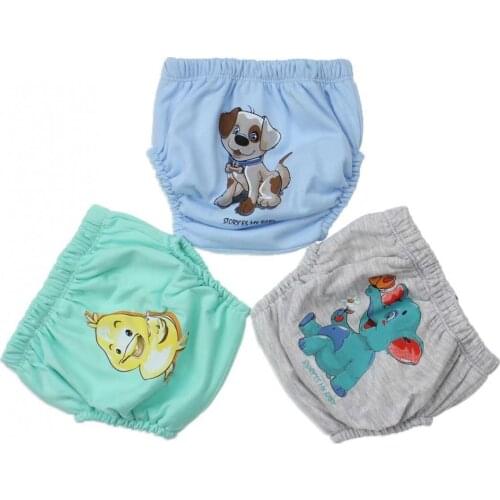 Baby Boy Girls Training Panty Underwear 3 Piece Set Initial Potty Training Men Boys Babies Cotton Training Panty Boxer Models