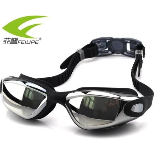 Men Women Swimming Goggles Anti-Fog UV Plating Glasses Waterproof Silicone Adults Eyewear
