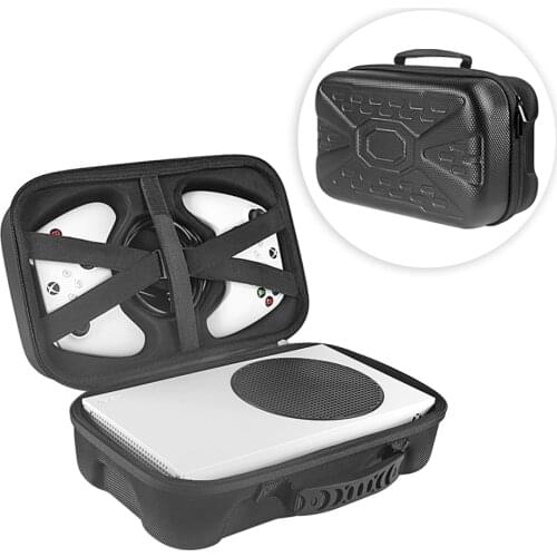 Travel Game Console Storage Bag for Xbox Series S Controllers Case Pouch Games Accessories Nylon Protective Storage Pockets