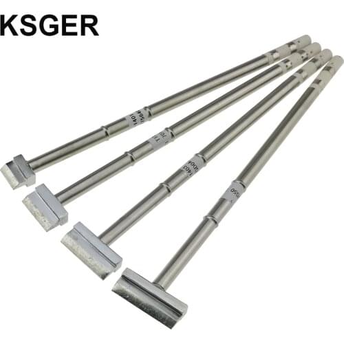 KSGER Electric Shovel T12 Solder Soldering Iron Tips T12-1401 1402 1403 1404 Welding Tools For Hakko FX951 STM32 OLED Soldering